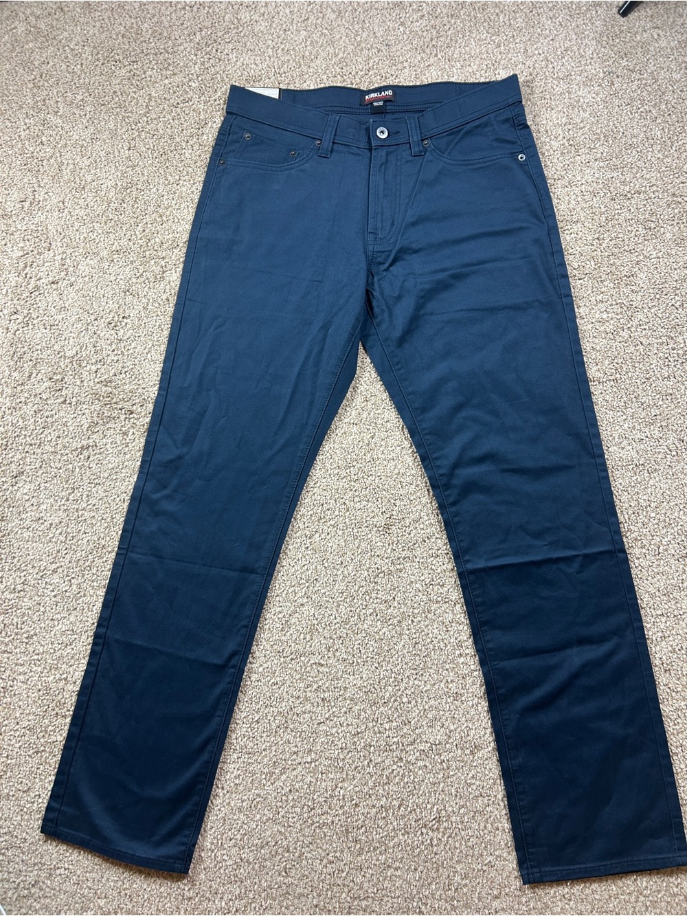 Kirkland Signature Men’s Blue Dress Jeans Pants Straight Leg 32x32 NWT